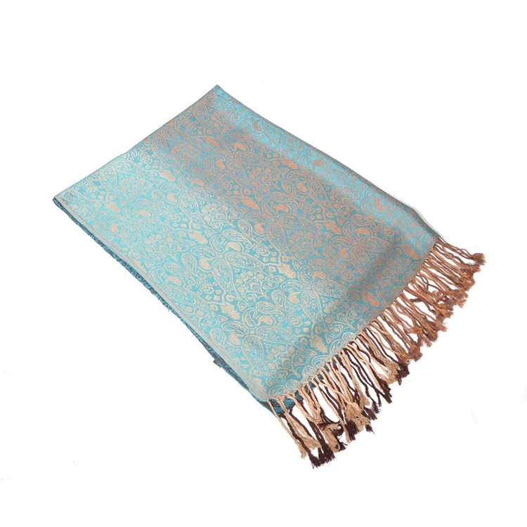 Custom digital printing comfortable woman paisley pashmina scarf
