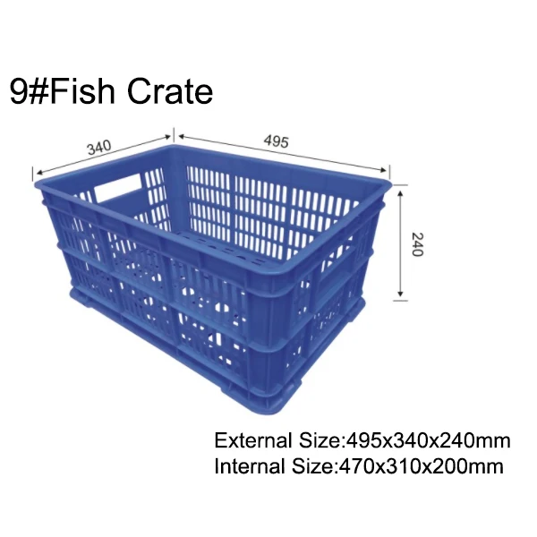 Economic manufacturing wholesale price used Egg fruit vegetable Storage HDPE Strong shipping Transport Basket Plastic Crates