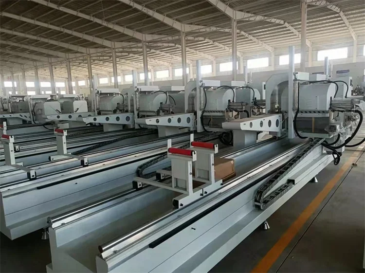 Китайские поставщики станок для резки алюминиевого профиля с ЧПУ управлением и двойной головкой окон дверей