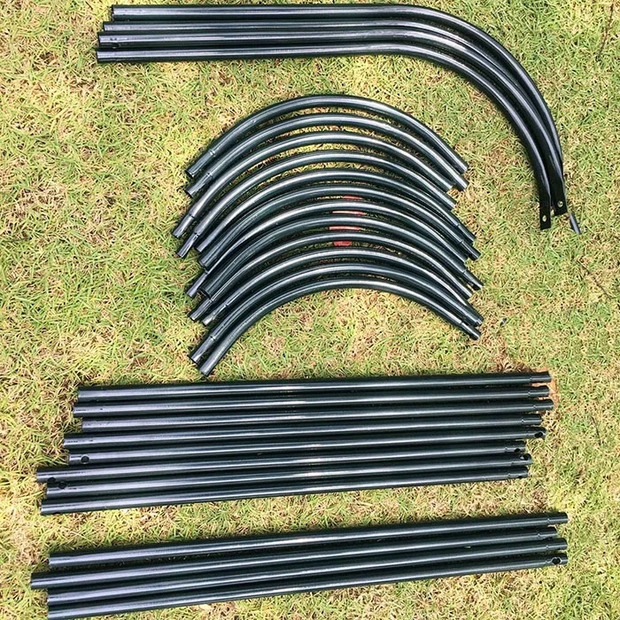 75inch Tall Rustproof Plastic Coated Metal Plant Support Tower Obelisk Garden Arch for Climbing Vines Flowers Stands Black