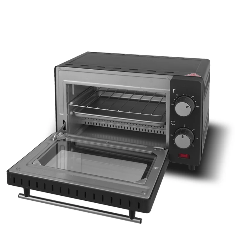 Portable 9L Capacity Retro Knob Oven Fast Cooking Toasting Toaster Ovens