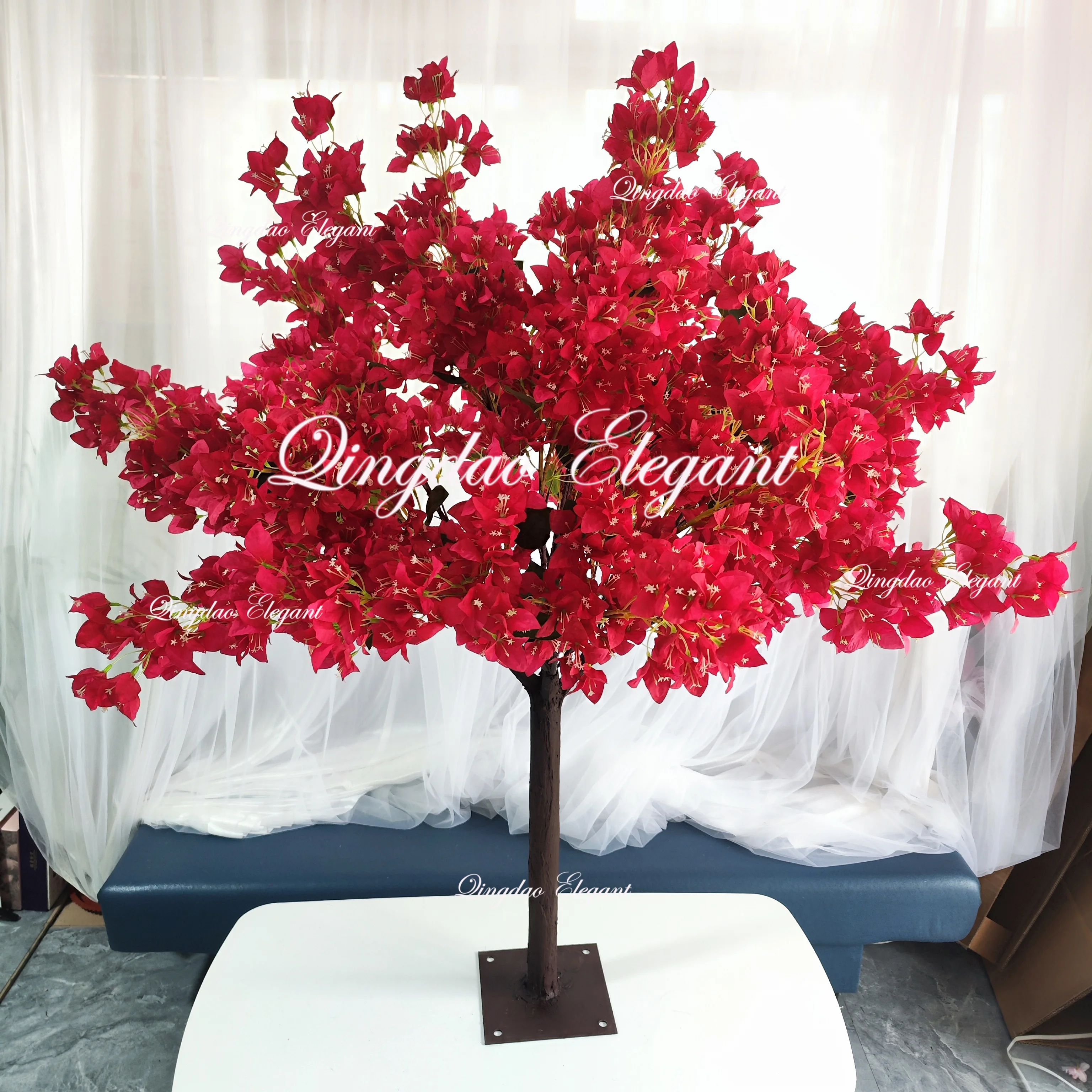 EG-WD99 Bougainvillea Artificial Tree Silk Faux Bougainvillea Tree With Pink Flowers Artificial Bougainvillea Flower Tree