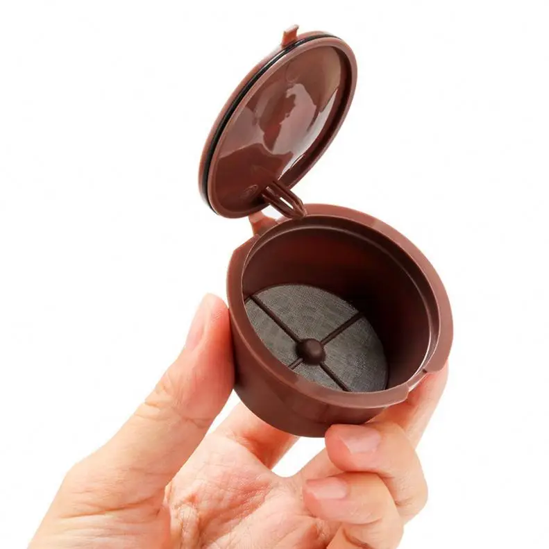 K485 Reusable Coffee Capsule Filter Cup for Nescafe Dolce Gusto Refillable Cap Filter Baskets Pod Soft Taste Sweet