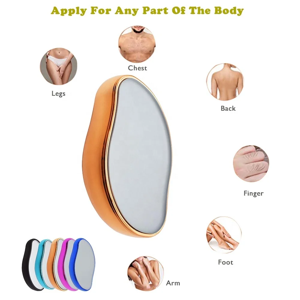 2022 New Arrival Painless Crystal Hair Eraser Leg Hand Glass Hair Remover For Women and Men
