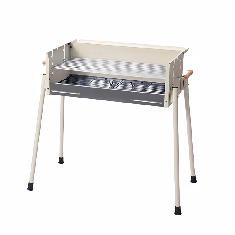 Outdoor camping barbecue large extra-thick portable folding BBQ grill