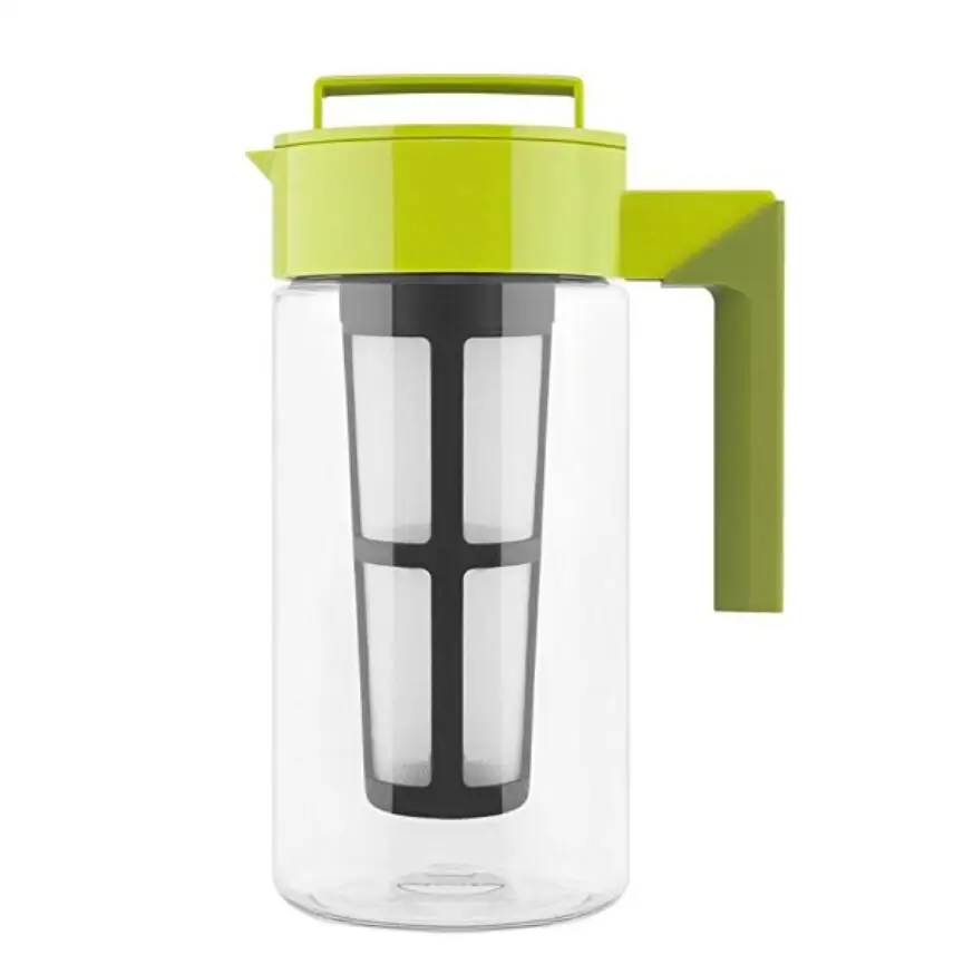 With big volume of 2 quarts of tritan plastic cold brew coffee maker-also for hot ,bpa free