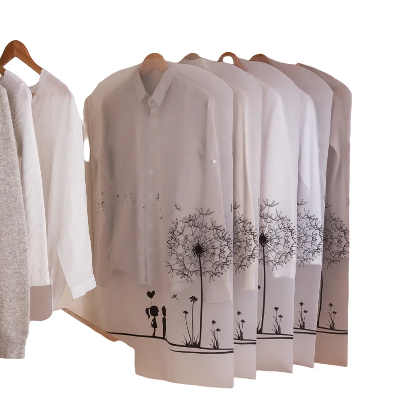 Wholesale Customized Packaging Clear Wedding Dresses Suit Garment Cover Bags With Zipper