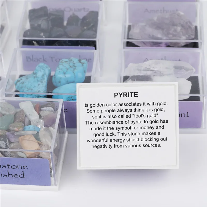 12 Optional Museum Natural Crystal Ores Mineral Raw Stones Geological Popularization Teaching Materials Mixed Ores