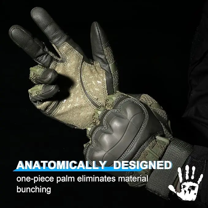 DIBEAR OEM Motorcycle Gloves for Men and Women,  Touchscreen Airsoft  Hunting Outdoor Rubber Guard Tactical