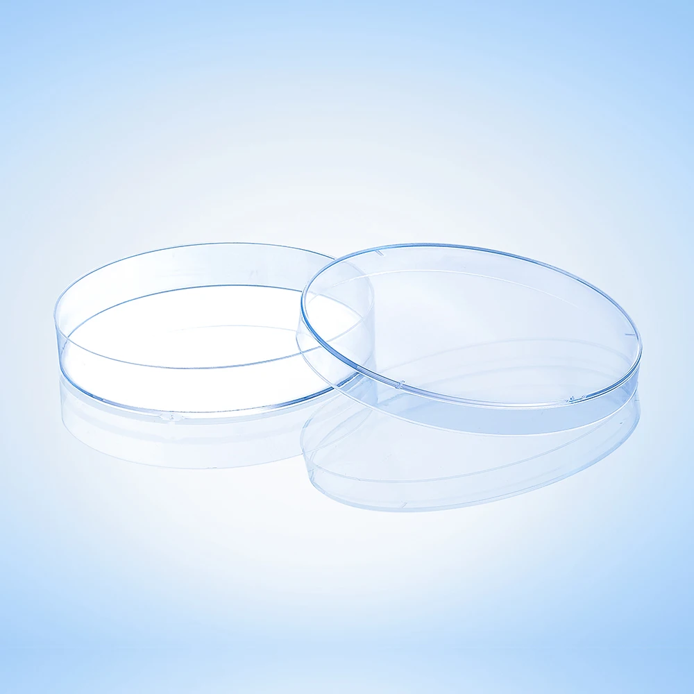 Lab Disposable Plastic Petri Dishes  90*15mm no vents PS