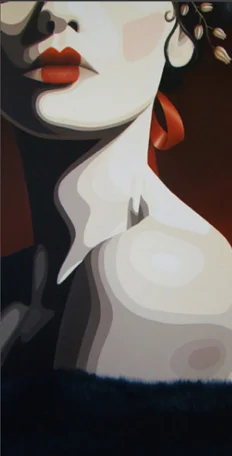 Beautiful Home Decor Woman Portrait Canvas Oil Painting