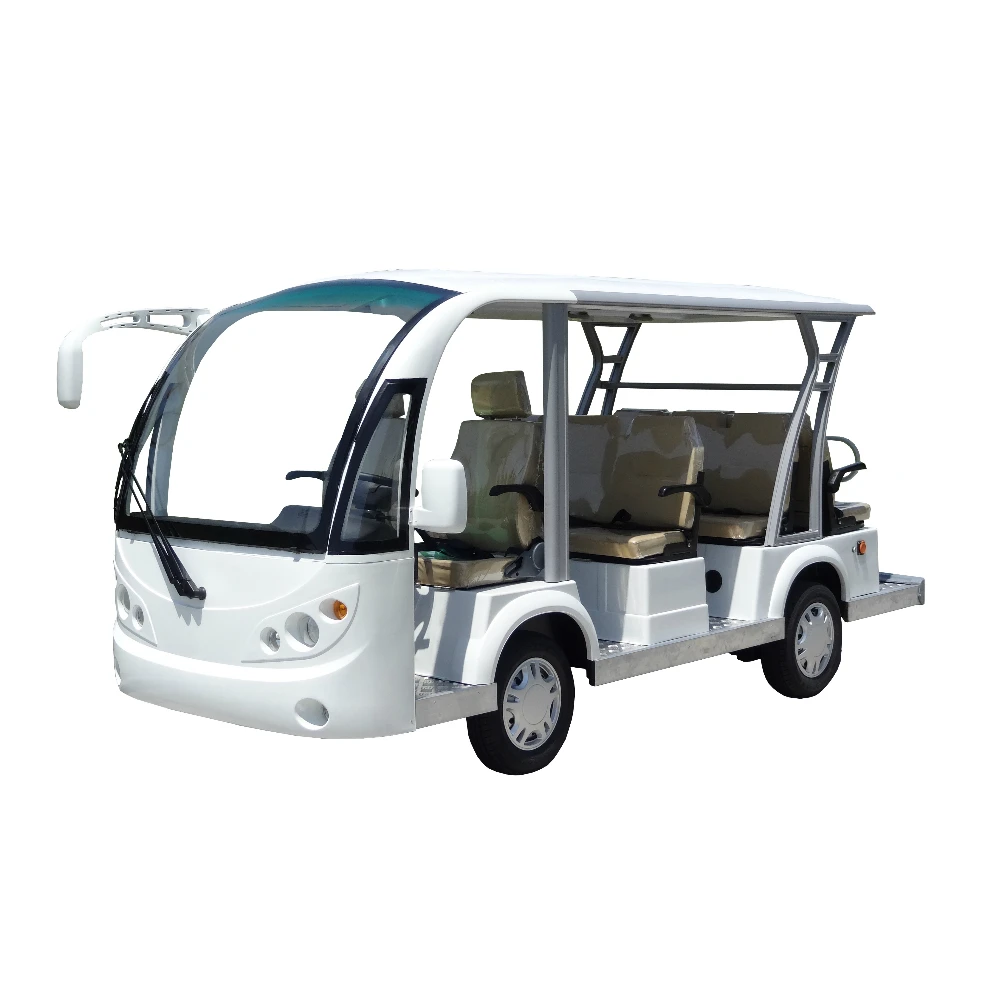 Electric shuttle bus 11 seats open door