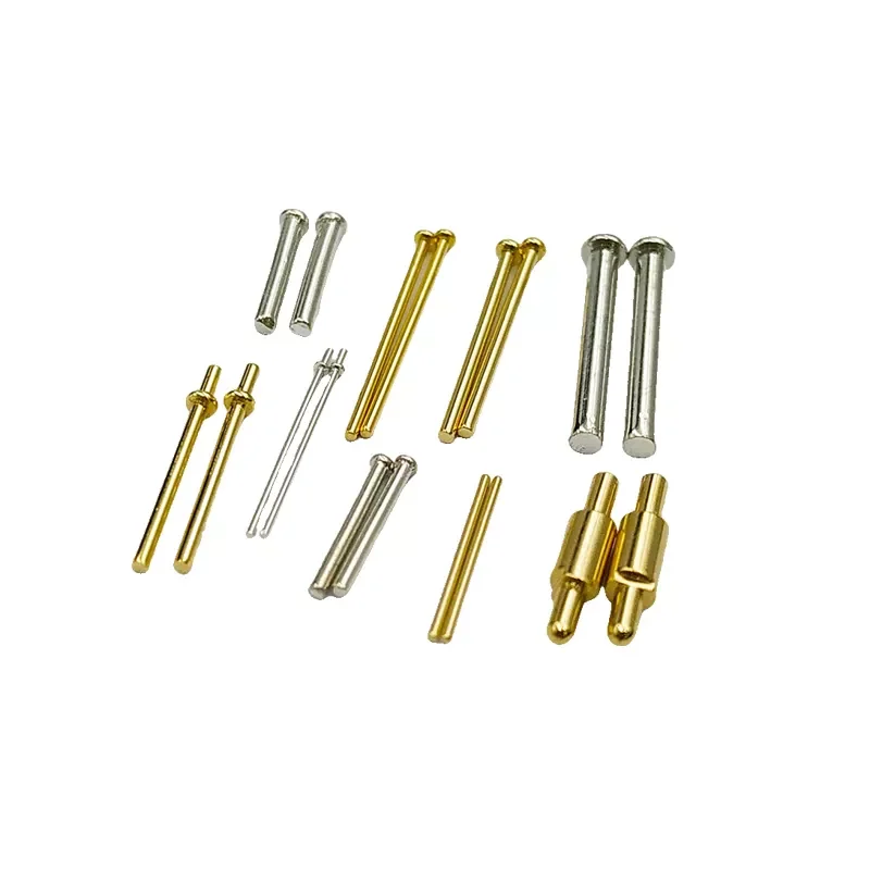 Customized  Gold Plated Electronic PCB Pin Spring Contcat Test Probe To High Current Cable Charger Connector