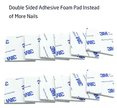 3m Square Double Sided Foam Tape White, Suitable for Photo Album Walls, Hooks, Small Mirrors, Bookcases