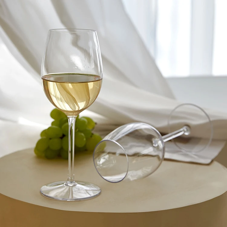 MICHLEY 530ML Tritan Plastic Modern Italian Style White Wine Glassware Bordeaux Wine Glasses Goblet