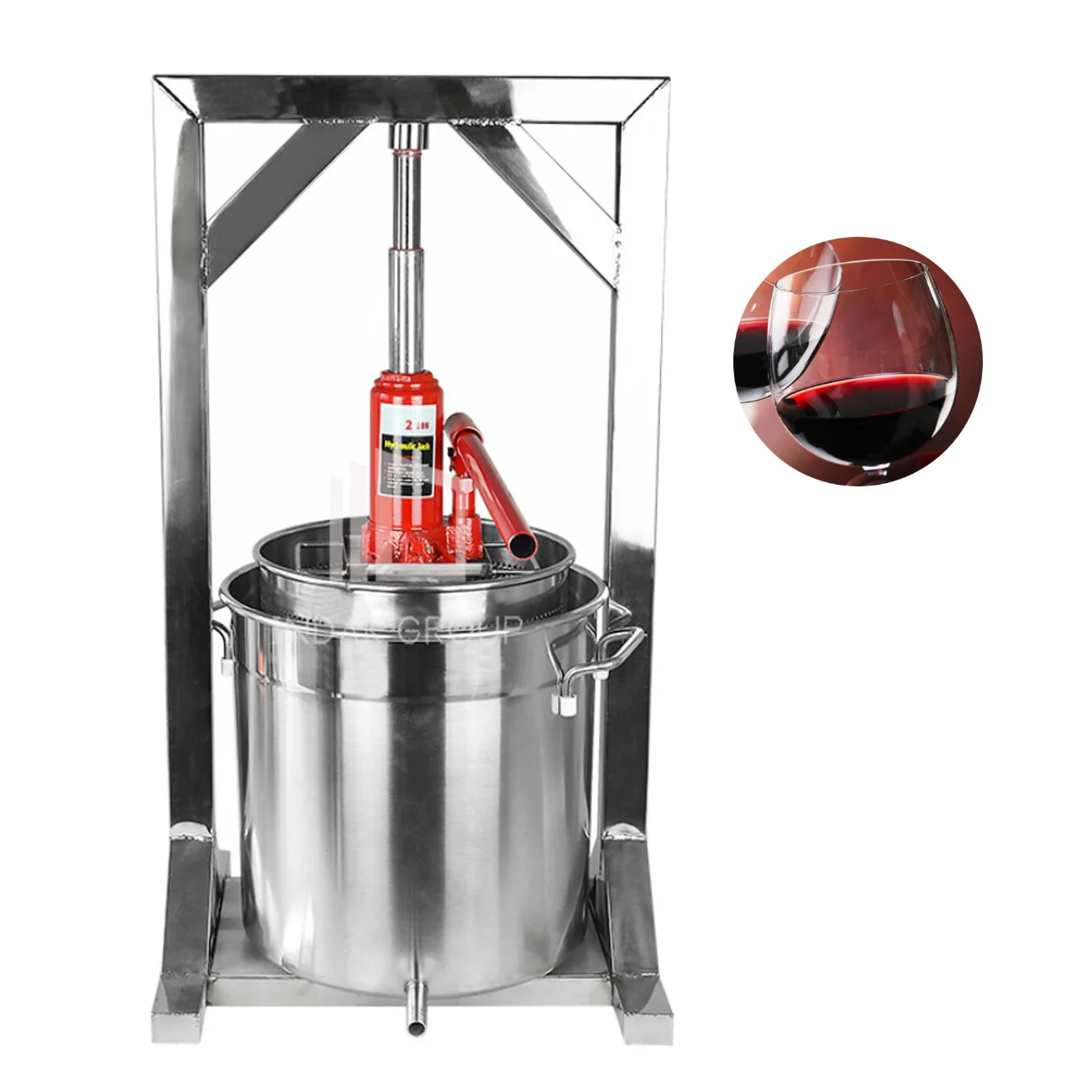 Stainless Steel Wine Making Equipment Grape Pressing Machine
