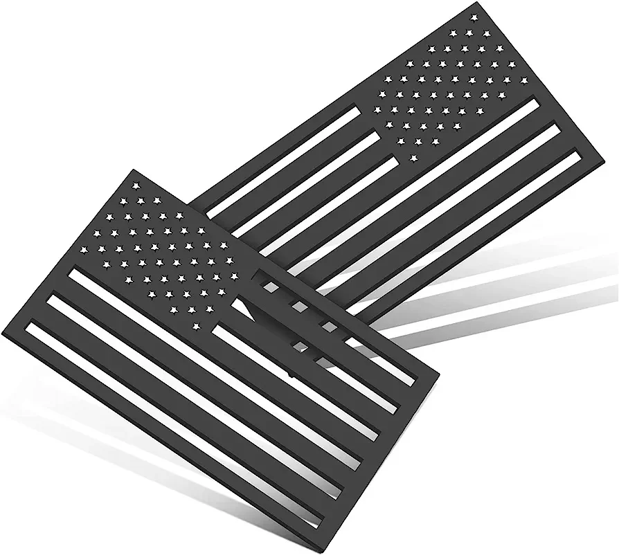 2 pack 3d American Flag Car Sticker cut-out car acrylic sticker USA waterproof decal bumper stickers for Car Truck SUV