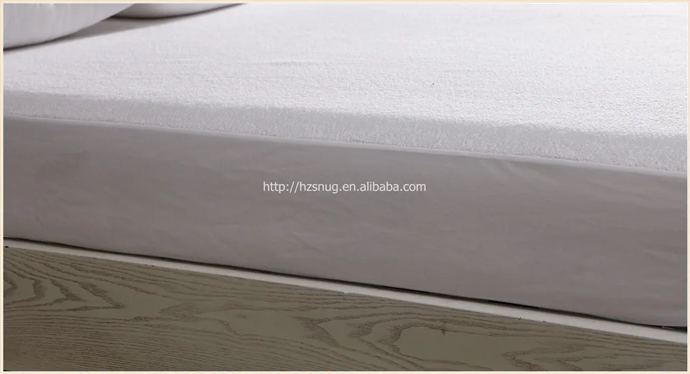 Hot Sale Wholesale Hypoallergenic Bedsheet Custom Premium Terry Cloth Waterproof Bedspread Mattress Protector Cover