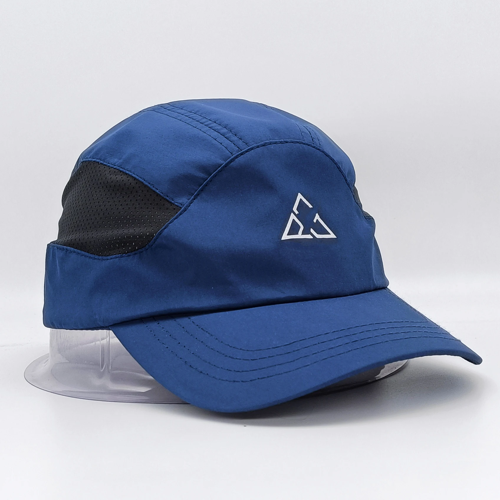 Waterproof 5 Panel Flexible Soft Running Camper Hat Cap Lightweight Unstructured Quick Dry Nylon Neon Plain Running Mesh Cap