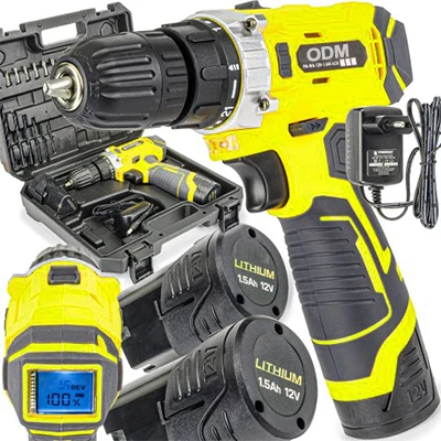 Аккумуляторная дрель и отвертка Coofix 12 В 1 5 АЧ пластиковая коробка OEM Беспроводная литий-ионная махровая щетка