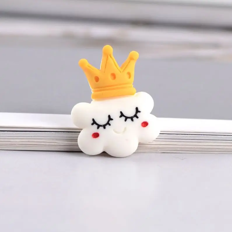Cartoon clouds meteor rainbow crown diy resin jewelry accessories resin crafts