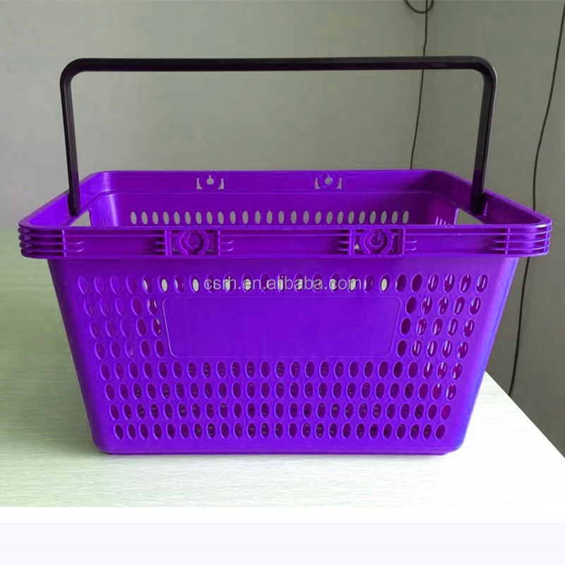Supermarket Single Handle Plastic Basket