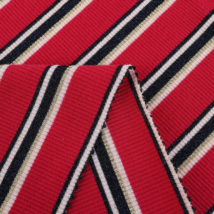 
Modern design metallic fabric filigree TR filigree stretch rib 