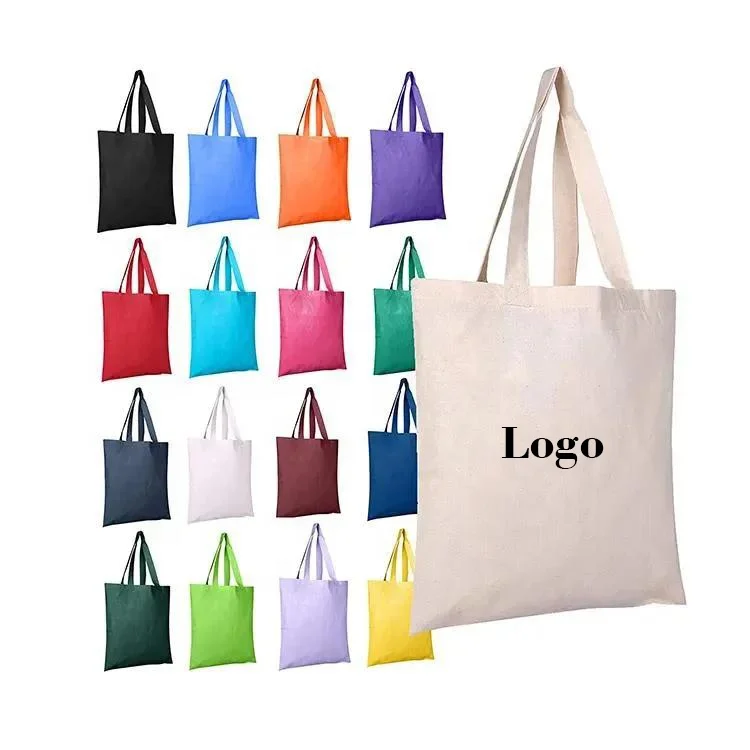 Wholesale Custom Tote Bag Printed Logo Large Originality Design Canvas Cotton Tote Shopping Bag With Zipper Pocket