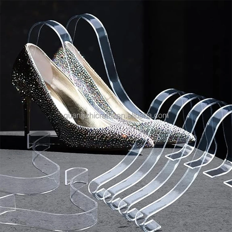 Clear Acrylic Female Sandals Insert Holder Lady Shoes Display Stand Acrylic