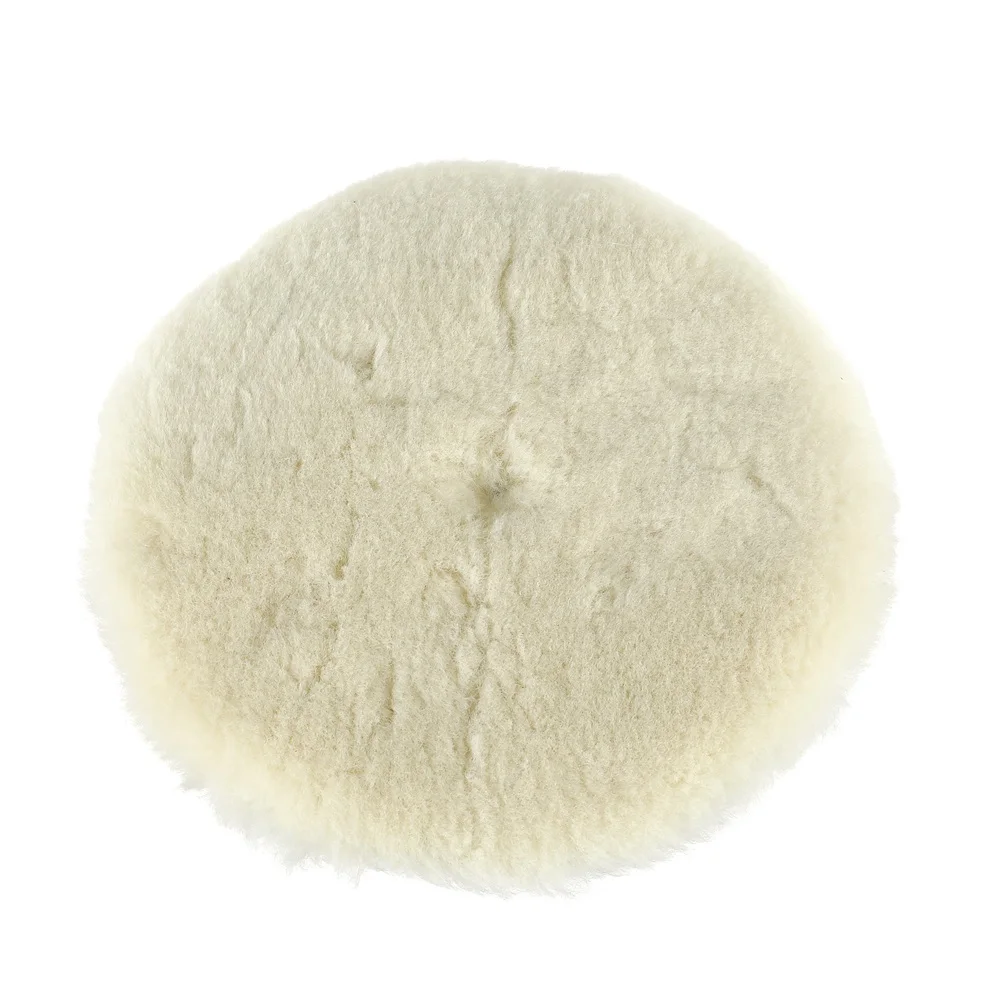 best quality lamb wool and sponge buffing pad car detailing 6 inch wool polishing pad