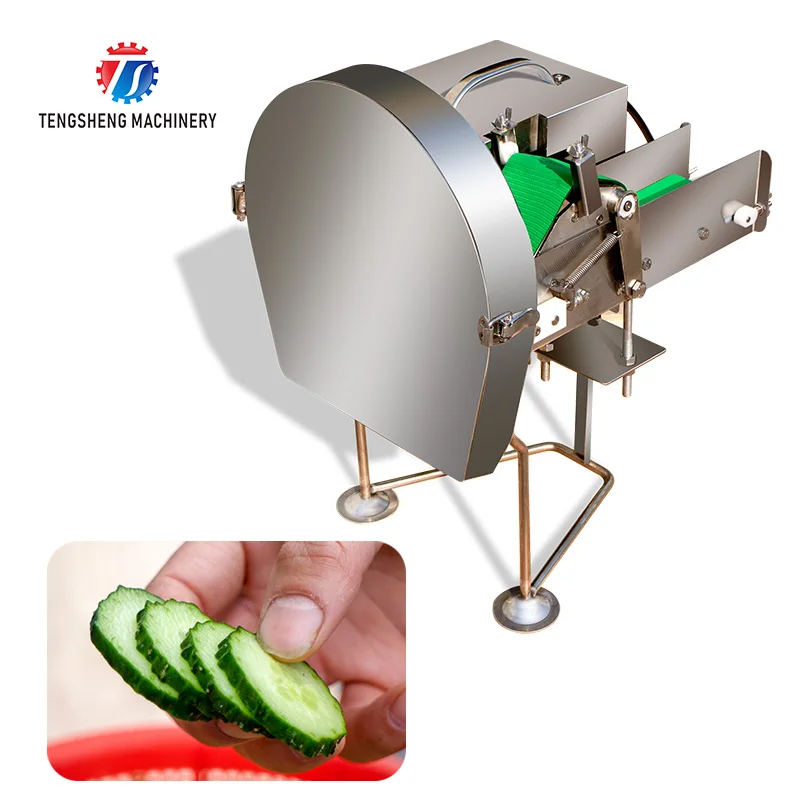Table Vegetable Cutting Cutter Green Chilli Circles Scallion Cutting Machine with Conveyor Belt  (TS-Q30)