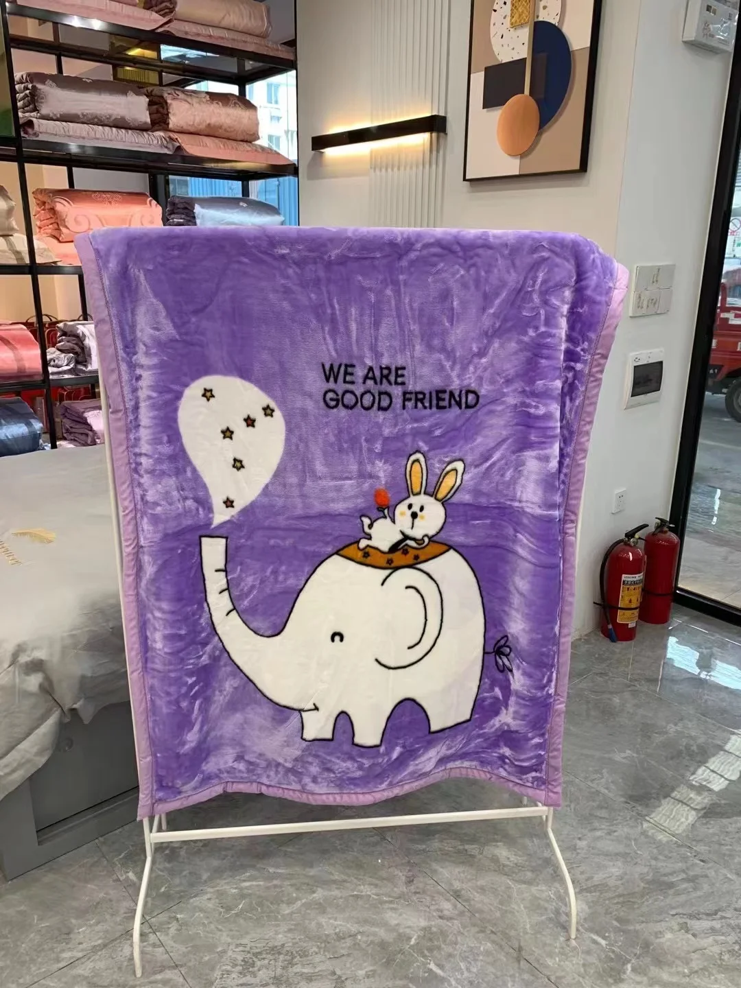 High quality children cartoon small blanket office nap blanket childlike cute blanket fleece