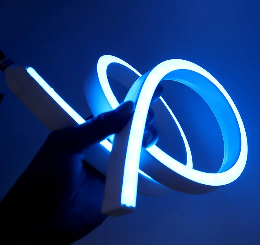 IP68 waterproof PVC housing 5050 RGB LED strip light 24V underwater LED neon flex strip for pool lighting and fountain lighting