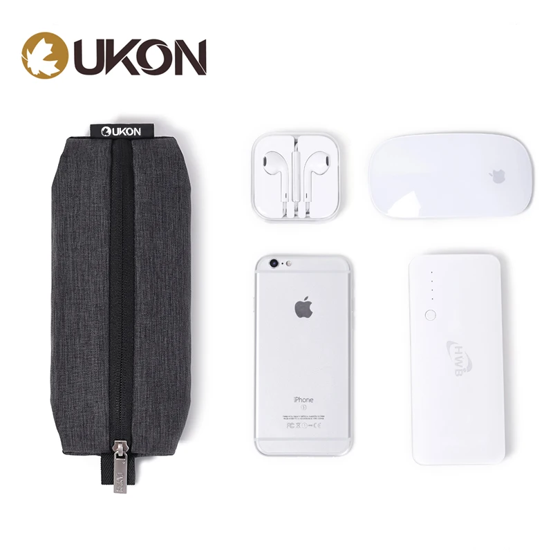 Waterproof nylon material Travel foldable Gadget Organizer bag for Electronic cable charger Accessories Stationery Toiletries