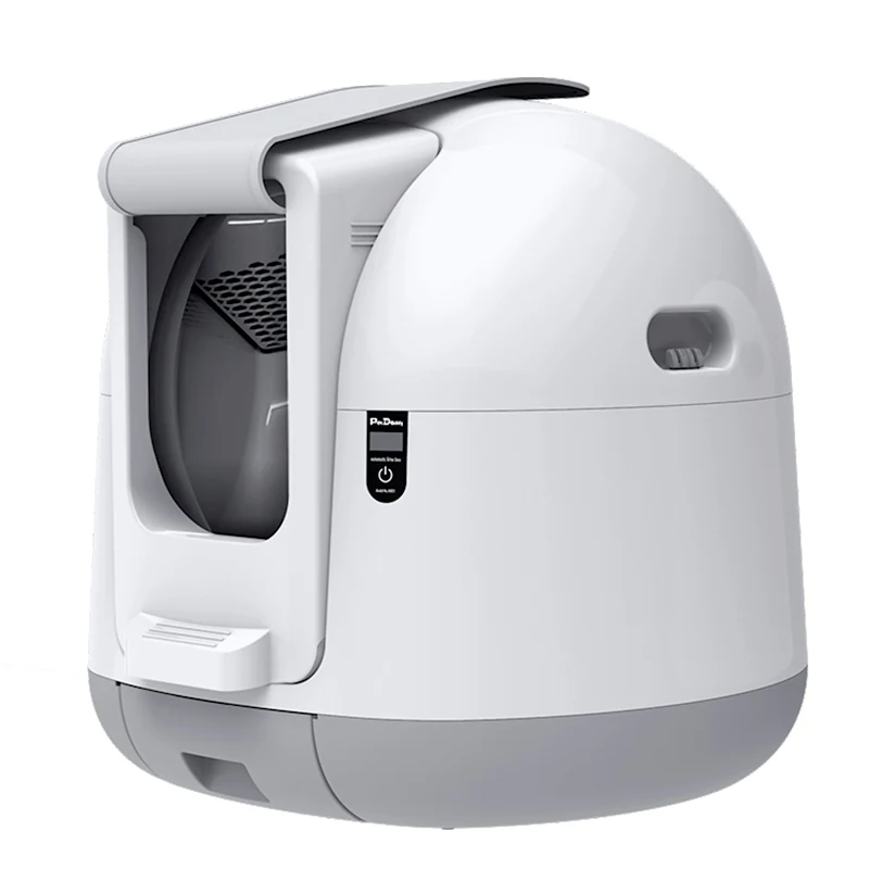 
amazon hot large enclosed automatic cat litter toilet furniture auto smart intelligent self cleaning cat litter box for cat 
