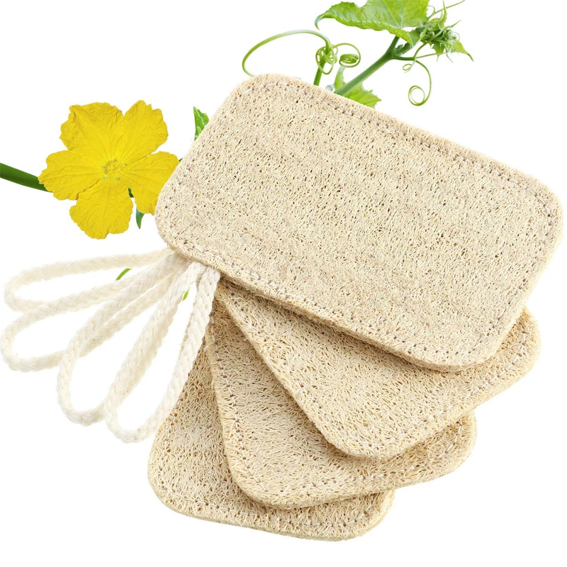 100% Biodegradable Loofah Kitchen Dish Sponge Pad Natural Dishwashing Loofah Kitchen Dish Clean Washing Wash Cleaning Sponge