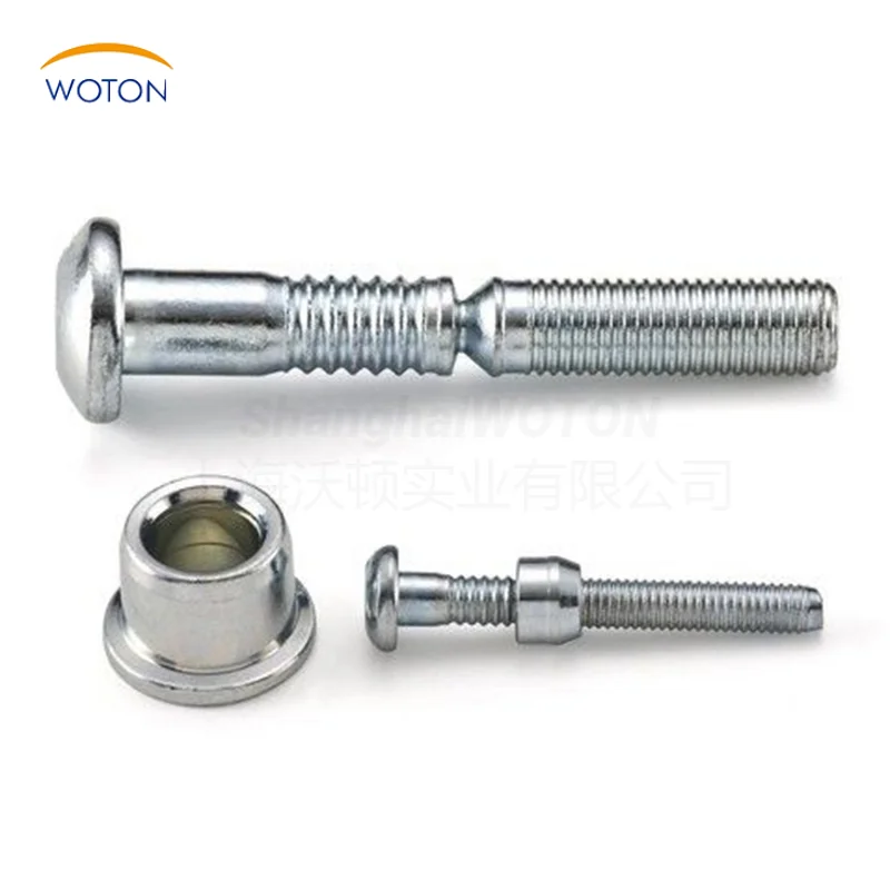All size button head lock bolt ring-grooved Never loosening rivet lock bolt Wheel Lock Huck Bolt With Nut