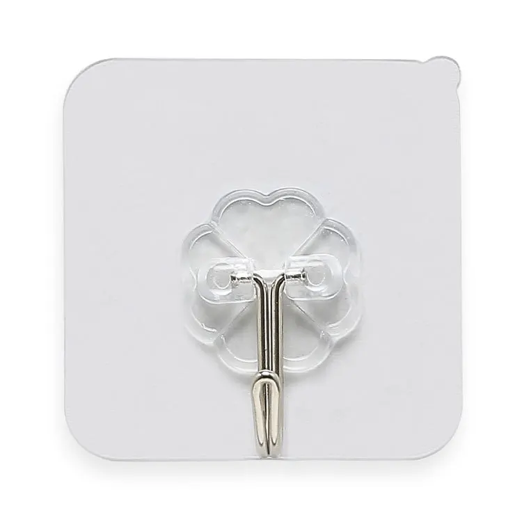 Fashionable home transparent non-marking PU strong sticky hook wall punch-free sticky hook