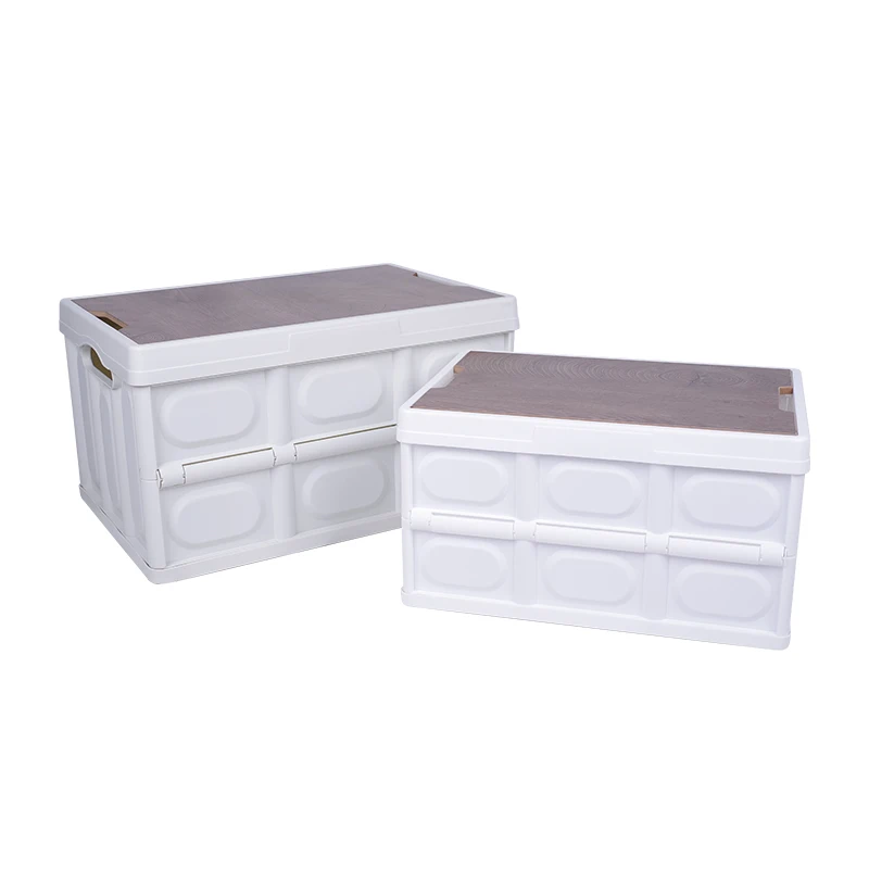 Outdoor storage  foldable  bag plastic cube storage box and trash can car storage box