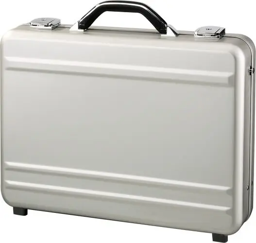 Custom hard silver ultra-thin high-end aluminum laptop briefcase box aluminum notebook briefcase aluminum laptop bag