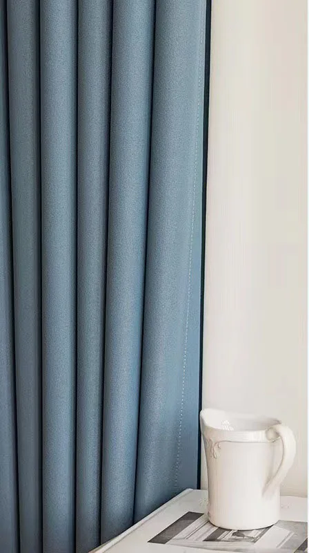 Light luxury modern velvet sunshade cloth balcony curtains for living room