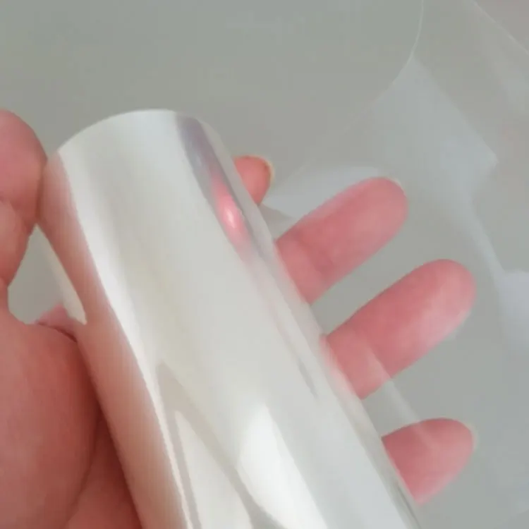 Custom Transparent PET Twist Film Roll Water-Soluble & Food-Grade Cellophane Wrap for Candy & Plastic Packaging Soft Hardness