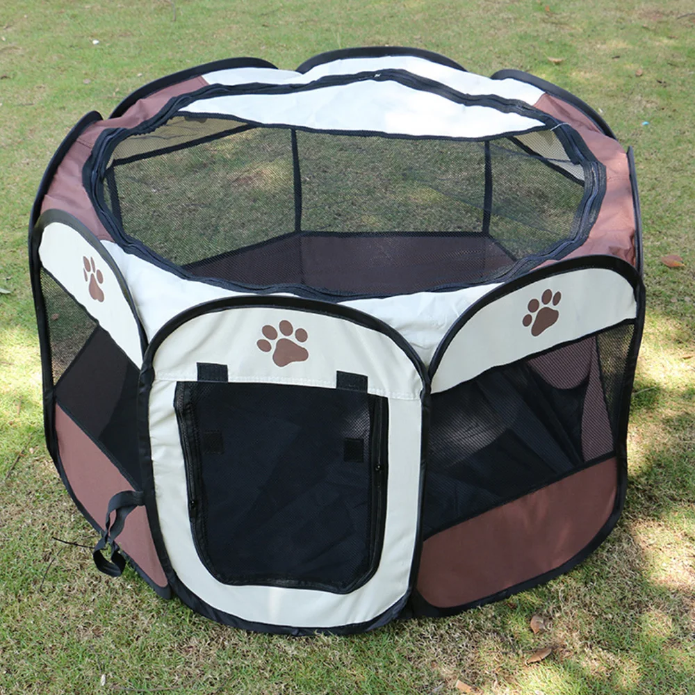 
Removable folding octagonal pet pen Oxford waterproof dog tent eight - sided cage 