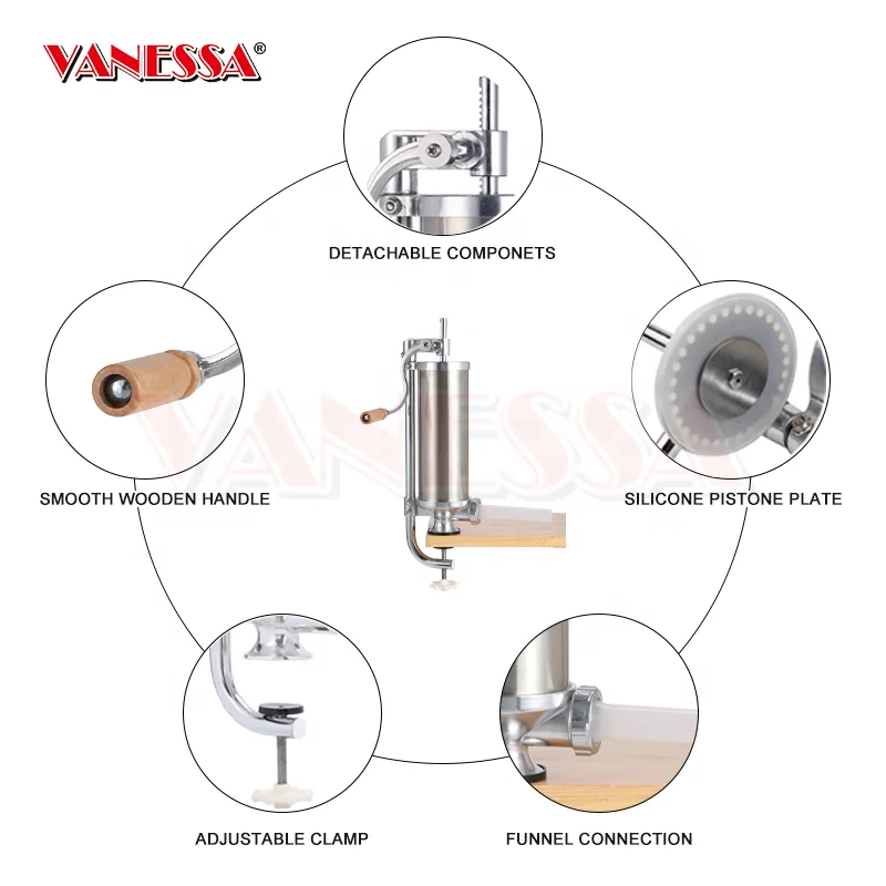 2.5L Manual Stainless Steel Sausage Maker Machine