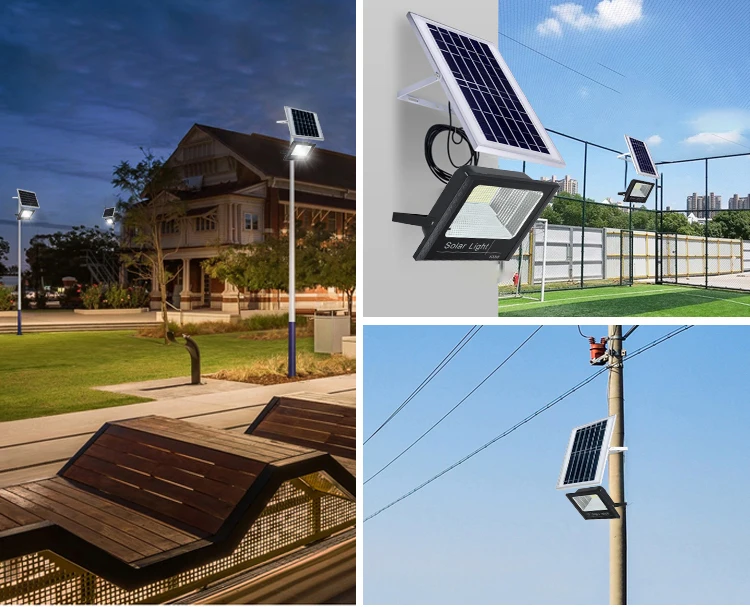 Floodlight Photocell Control Industrial Outdoor Solar Reflector Garden Led Solar Flood Light