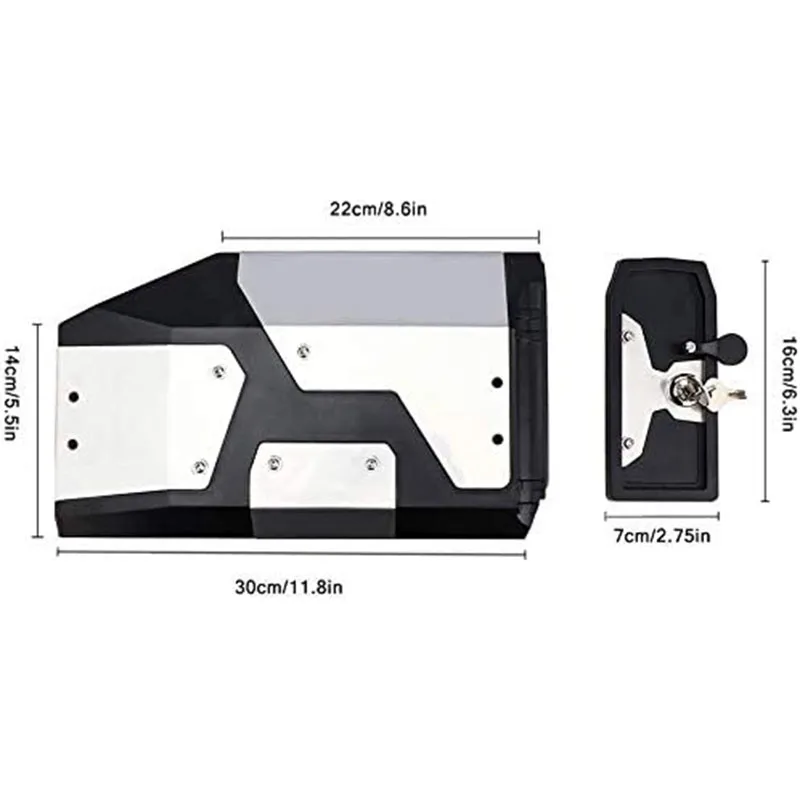 Motorcycle Luggage Stainless Alloy Side Tail Box Carrier Box Back Box For BMW R1200GS R1250GS ADV 2004-2019