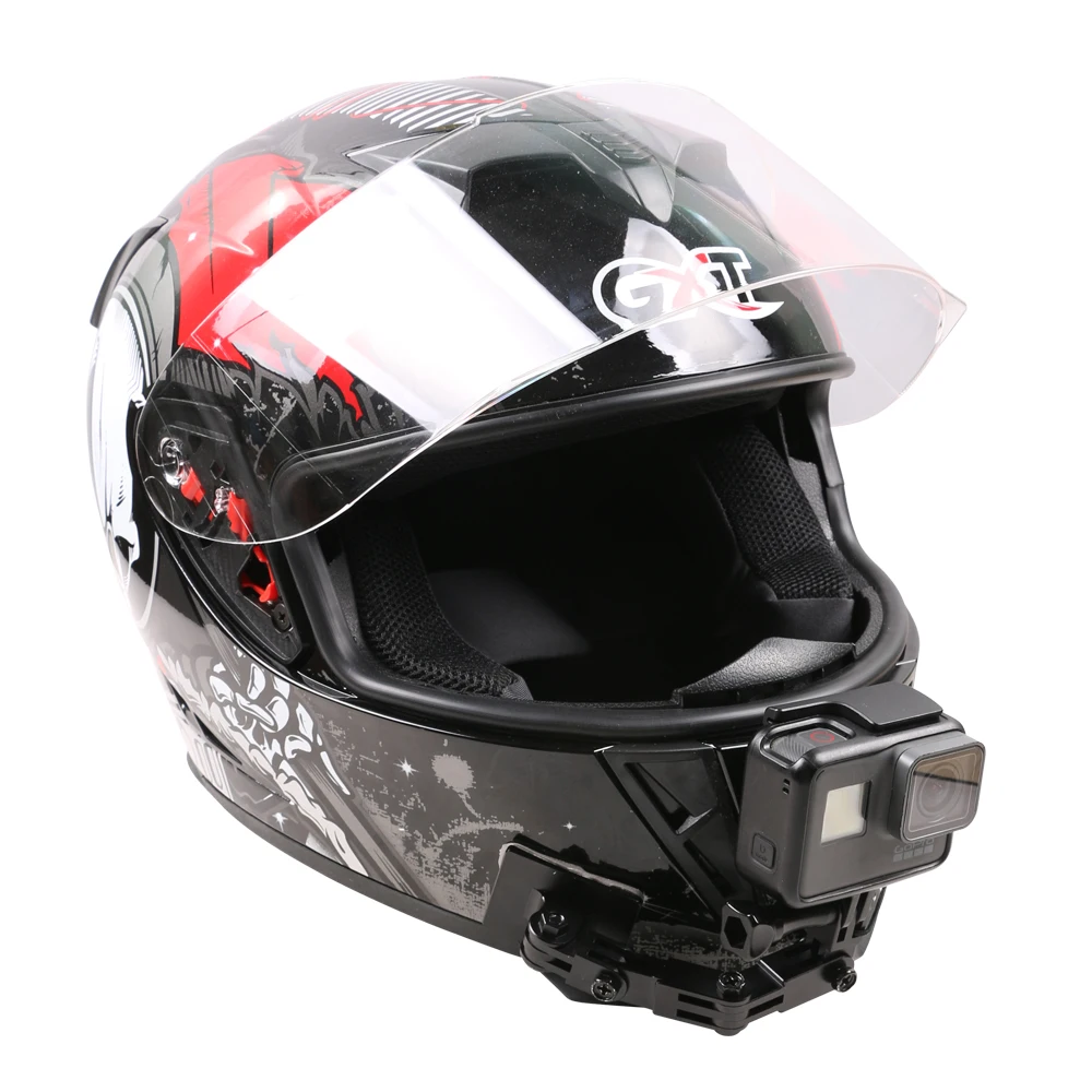 SUREWO Gopro Accessories set Aluminum Motorcycle Helmet camera Mount for GoPro Hero 7 Black 6 5 Session DJI Action and More