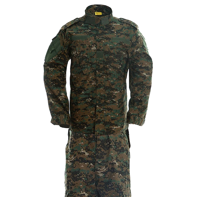 Bdu Clothing Security Guard Uniforms Digital Woodland Tactical combat Camouflage Suit Dirtproof Multicam