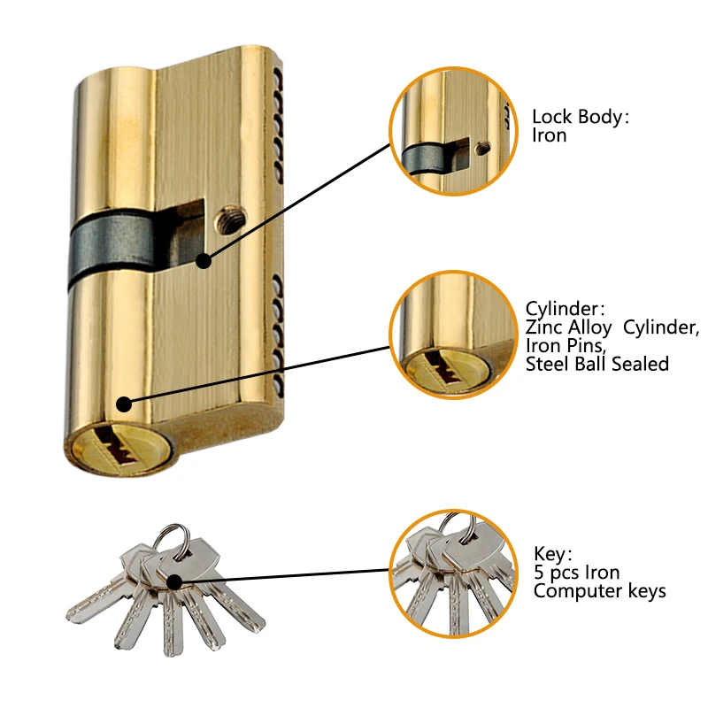 Сверхмощные (th)opel, высококачественные евролатунные цилиндры для домашних дверей, ПВХ по низкой цене