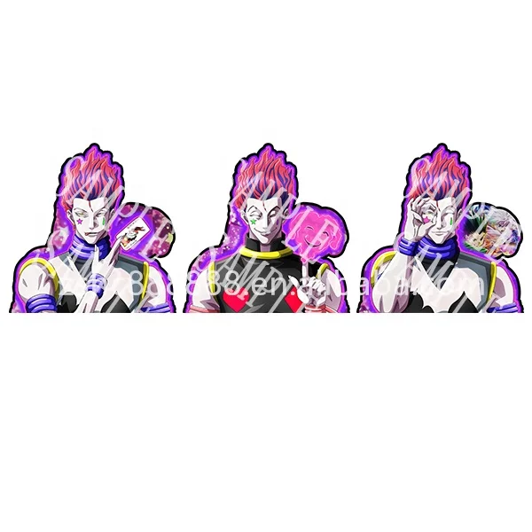 Hunter X Hunter Hisoka Anime Motion Sticker Peeker Sticker Waterproof Decals for Cars,Laptop,Suitcase,Wall Decor